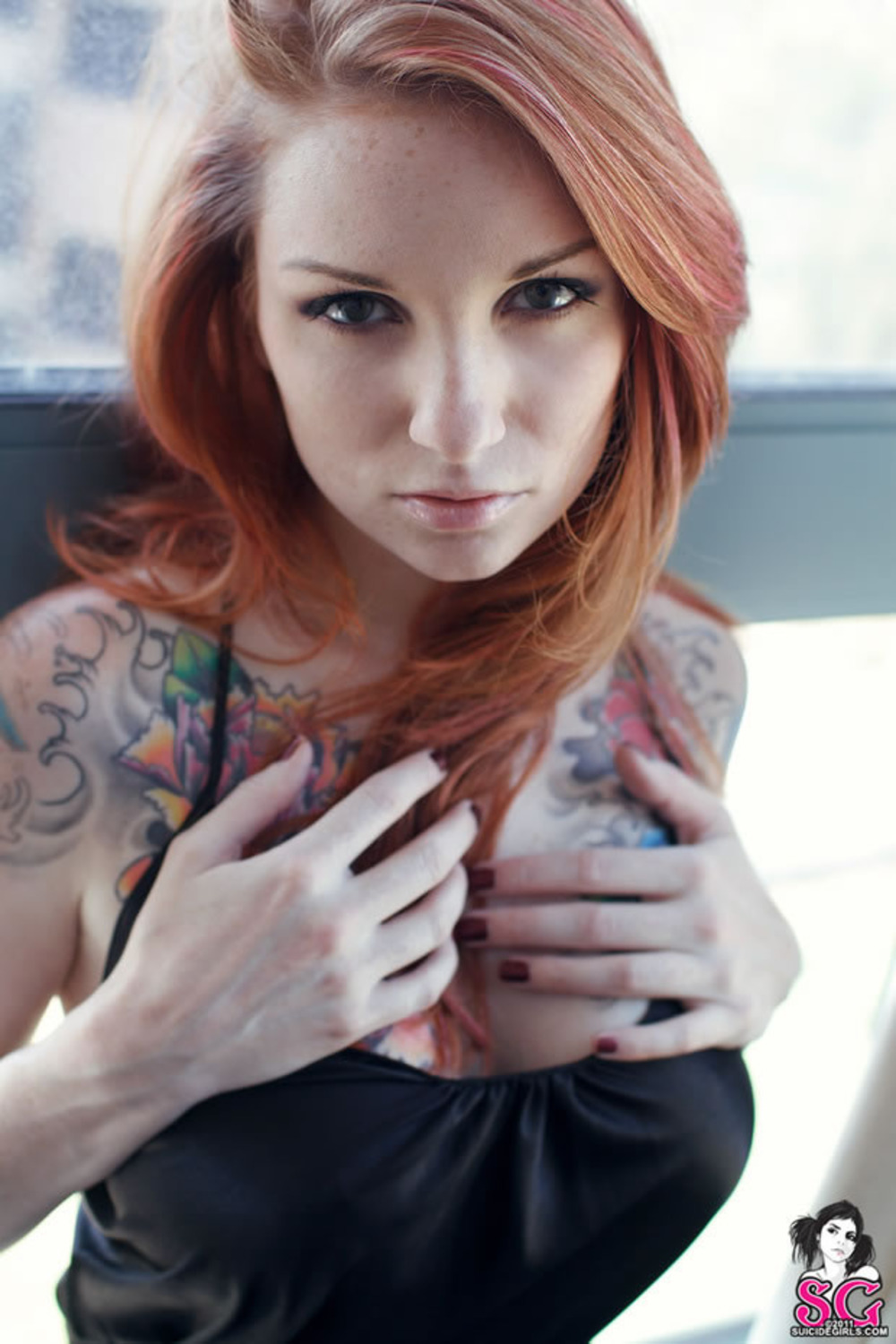 Tattooed Girl Showing Off Her Star Wars Tattooes 04