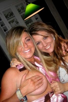 Girls play with each other